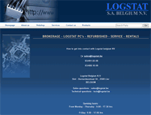 Tablet Screenshot of logstat.be